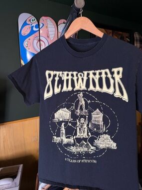 8THWNDR “6th Year Anniversary” Wonders of the World Graphic Streetwear T-Shirt